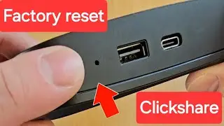 FACTORY RESET Clickshare C-5 C-10 CX-20 CX-30 Hard reset. #barco #factoryreset #clickshare #reset