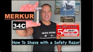 How To Shave with a Safety Razor 34C Bic Astor Blade