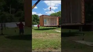 Модульный дом! Установка на участке!