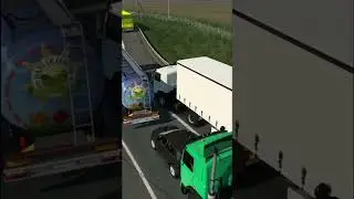 Долбаный обочечник на МАЗ решил залезть в поток ETS 2