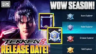 😍BGMI 3.4 UPDATE: NEW WOW SEASON COMING || TEKKEN 8 PRIZE PATH RELEASE DATE + ALL EVENTS.