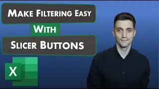 Excel Tips - Make Filtering Easy with Slicer Buttons