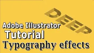 Adobe Illustrator Tutorial  | Typography effects