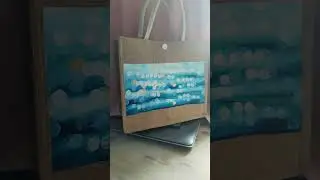 Рисунок по ткани. Кастом сумки шоппера 