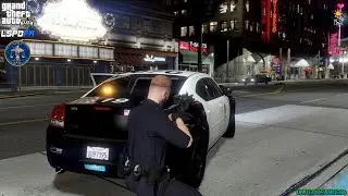 GTA V - LSPDFR 0.4.9🚔 - LSPD/LAPD - City Patrol - Jewelry Store Robbery | Shootout in Public - 4K