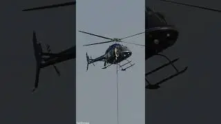 Bell 407 Helicopter Water Bucket Scooping