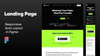 Landing Page Design Using Figma + Responsive + Auto Layout | Figma Tutorial