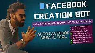 📱 Auto Facebook Create Tool। Email | Password | Pictures| UID | Cookies | Token | 2FA Key