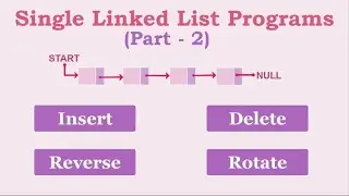 Single Linked List Programs Part 2