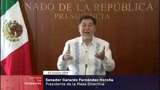 Gerardo Fernández Noroña Mensaje sobre resolución del ministro Juan Luis González Alcántara Carrancá
