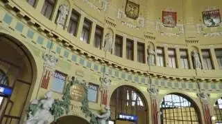 Prague - Art Deco  Praha Hlavni Nadrazi Main Train Station in the Czech Republic    02