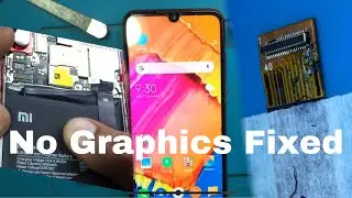 MI NOTE 7 DISPLAY LIGHT BLANK DISPLAY BROKEN DISPLAY STRIP FIXED