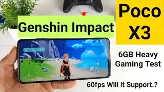 Poco x3 genshin impact 60fps gameplay support test