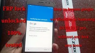 samsung j2{2016} ,j2pro frp lock {google verification} bypass without any box any tool