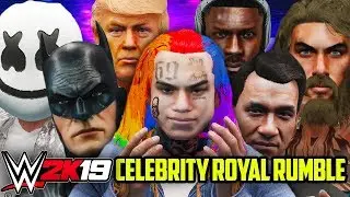 WWE 2K19 - 30 MAN CELEBRITY ROYAL RUMBLE!!