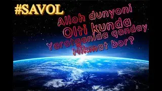 #savollar - Alloh dunyoni nega 6 kunda yaratgan - Abror Muhtor Aliy #abrormuxtoraliy #maruzalar