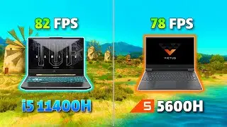ASUS TUF F15 i5 11400H & RTX 3050 vs HP Victus 16 R5 5600H  | Gaming Benchmark | Test in 8 Games |