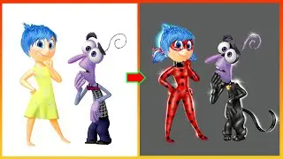 Inside Out 2024: Joy & Bear Glow Up Miraculous Ladybug & Catnoir - Miraculous Transformation
