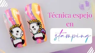 Clase #8 Efecto espejo en stamping //funnailstatyz/semipermanente💅