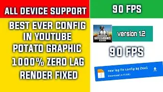 90 fps work in all device with potato graphic | pubg mobile lag fix