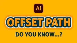 How to create OFFSET PATH in Adobe Illustrator | Tutorial