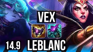 VEX vs LEBLANC (MID) | Godlike | TR Master | 14.9