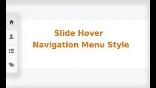 How to Slide Hover Navigation Menu Style Using Bootstrap