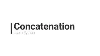 #15  Python Tutorial | Concatenation in Python (HINDI)