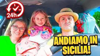SI PARTE PER LA VACANZE IN SICILIA! VIVO 24 ORE IN MACCHINA CHALLENGE!