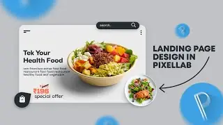 Landing Page Design | Pixellab Tutorial | UI UX Design in Pixellab 2024