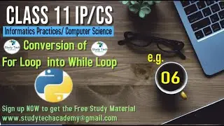 6. how to convert while loop into for loop in python