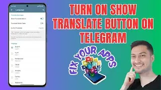 How to Turn On the Show Translate Button on Telegram