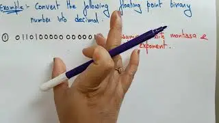 Floating point representation | Example-2 | COA | Lec-8 | Bhanu Priya