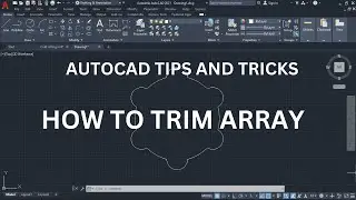 AutoCAD Tutorial | How to Trim array.