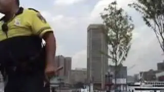 Baltimore Police Officer Salvatore Rivieri and skateboarder