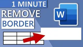 Remove Border Lines From Table in Word (2020)
