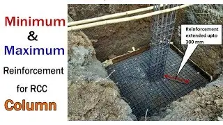 Maximum and Minimum Steel for RCC Column - Weight of Steel in Column