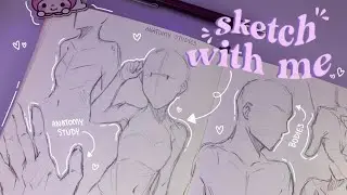 sketch with me // anatomy studies [tips & tricks]🌷