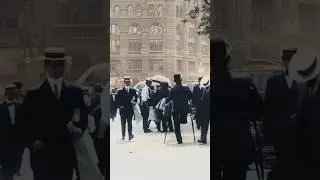 City Hall Park, New York City in 1911 - Restored Footage