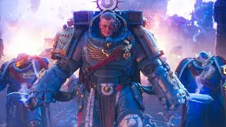 Space Marine 2 - Lord Calgar Destroys An Entire Army Of Aliens Scene 4K 2024