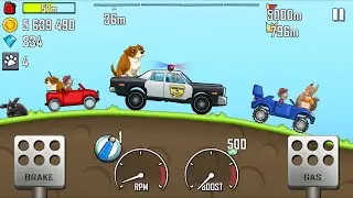 Hill Climb Racing - PETS Update! DOG, Rabbit, Squirrel on the Car - Android GamePlay