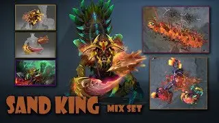 Dota 2 Sand King Best Mix Set The Barren Vector - The Barren Crown - Sovereign of the Kray Legions