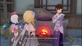 Genshin Impact- Three poignant flowers - seek lan, Qiming's and ying'er's advice.