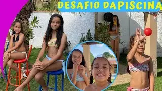 DESAFIO DA PISCINA// BRINCADEIRA MUITO DIVERTIDA  com balão🤩🤩🤩🤩