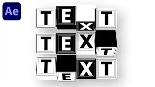 Creative Text Animation In Adobe After Effects - After Effects Tutorial - No Plugins.