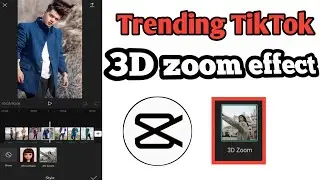3D zoom effect | capcut new trend | viral tiktok photo animation | capcut edit tutorial