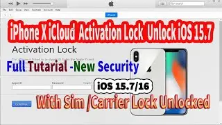 iPhone X iCloud Bypass Activation Lock iOS 15.7 With Sim Carrier Lock Unlocked By iRemoval Pro Tools