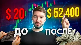 Как превратить 20$ в 52000$ на Крипторынке? Трейдинг Криптовалют