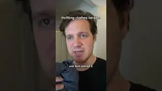 thrifting clothes be like