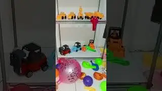 Balloons, contractor cars and colorful balls part 73 